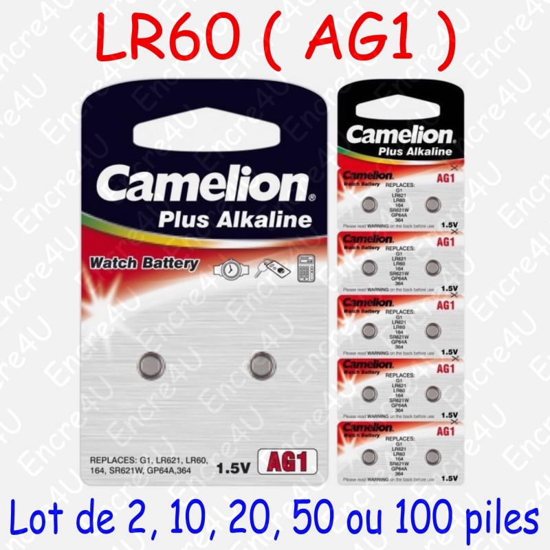 Camelion Blister de 10 AG1 / LR621 / 364 / 164