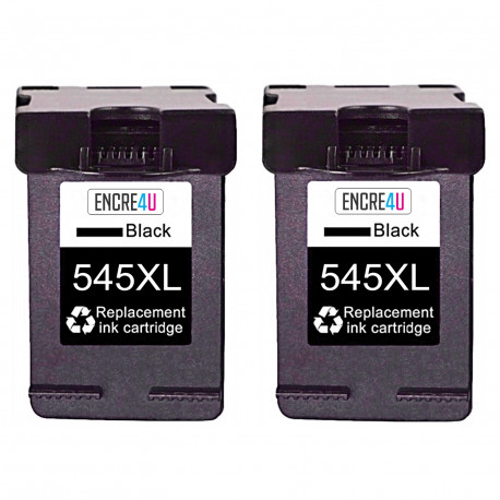2 Noir Cartouches d'encre Compatible pour Canon PG-545 XL