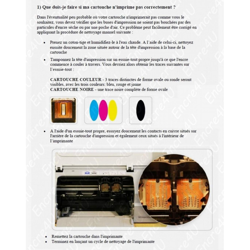 305XL Cartouches d'Encre Remanufacturées pour Cartouche HP 305 XL